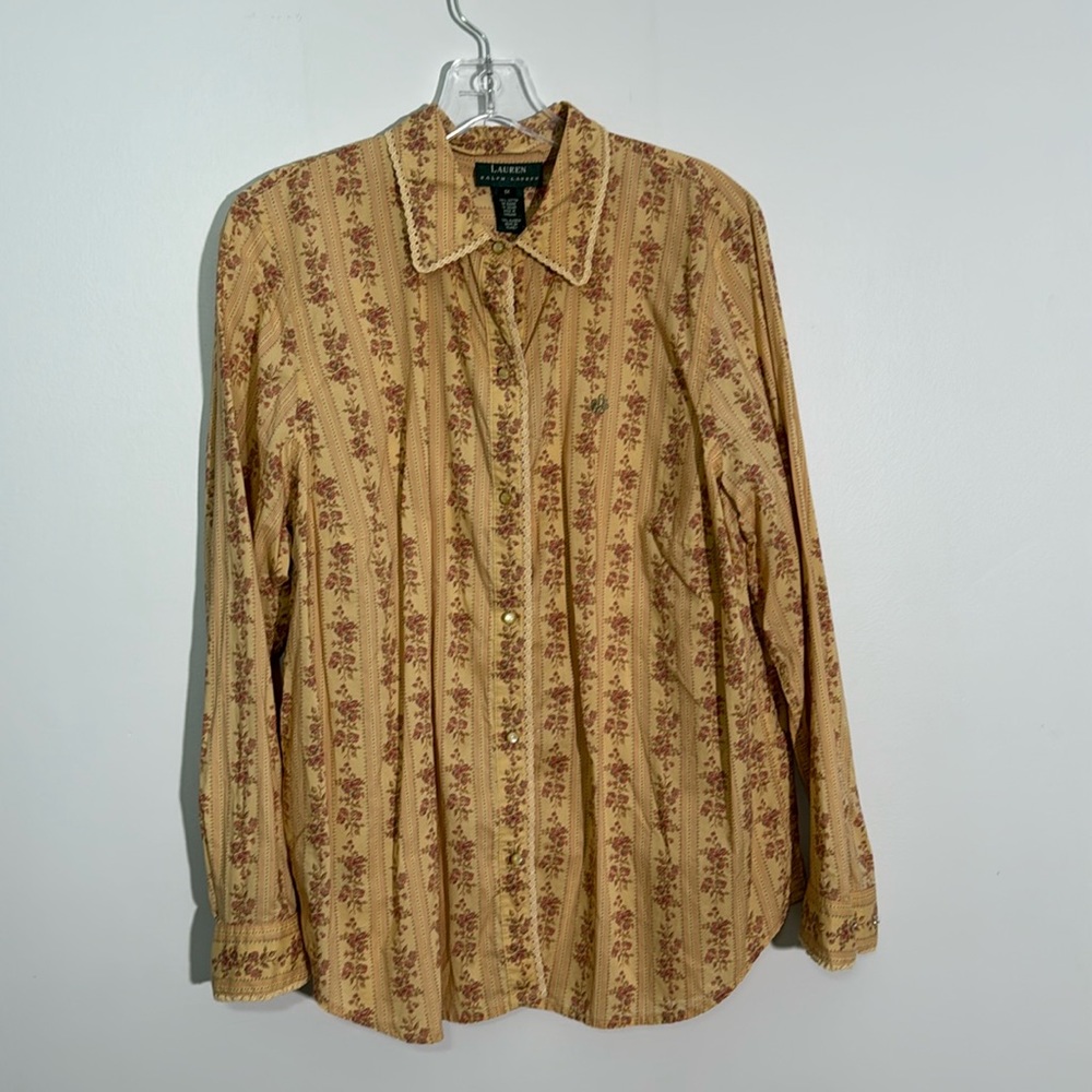 Ralph Lauren Floral Button Down Plus Size